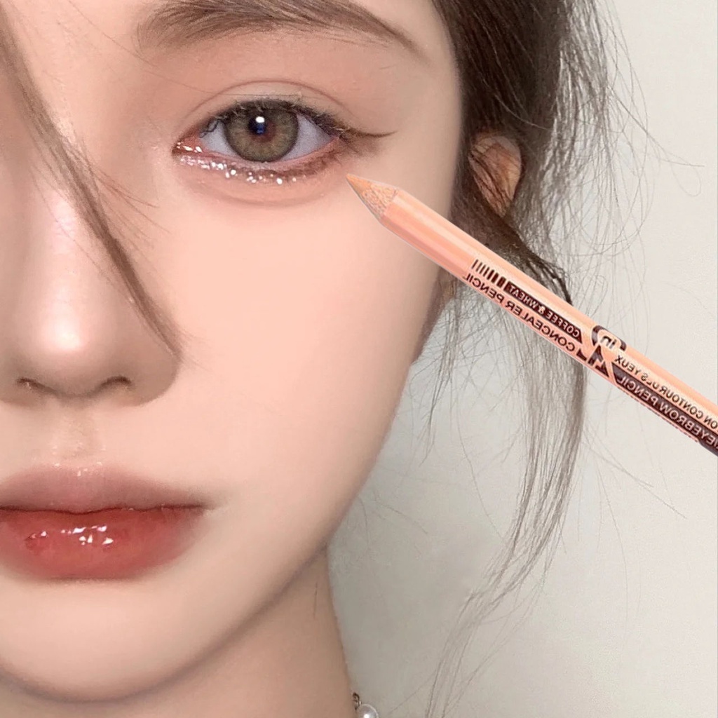 Chen Trứng Nhỏ Được Khuyến Nghị!Bút Kẻ Mắt Dạng gel Hai Đầu Chống Thấm Nước Không Gây Chóng Mặt 1212