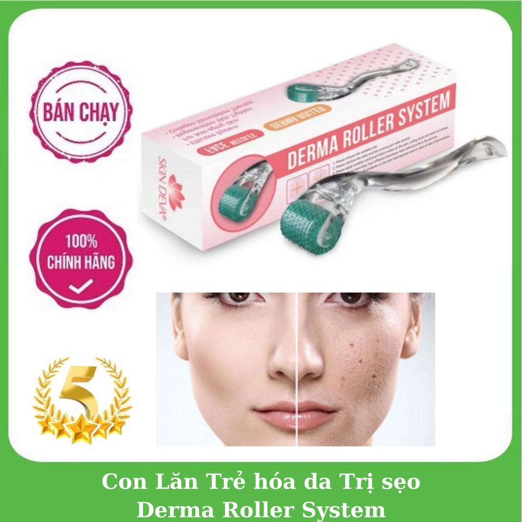 Con Lăn Trẻ hóa da Trị sẹo Derma Roller System