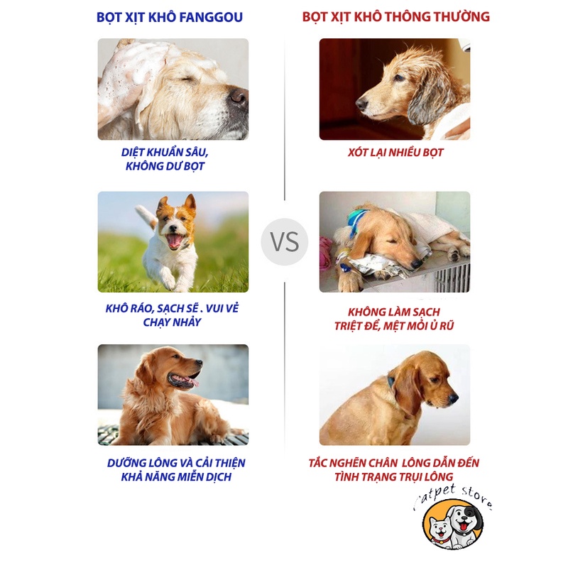 Xịt bọt tắm khô cho thú cưng, xịt bọt khô tiện lợi cho thú cưng