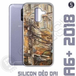 Ốp điện thoại Samsung A6 Plus 2018 / A6+ 2018 Dẻo Chống Shock Nhiều Mẫu Tuyển Tập 13 Phố Cổ Sơn Dầu A1514-CL13