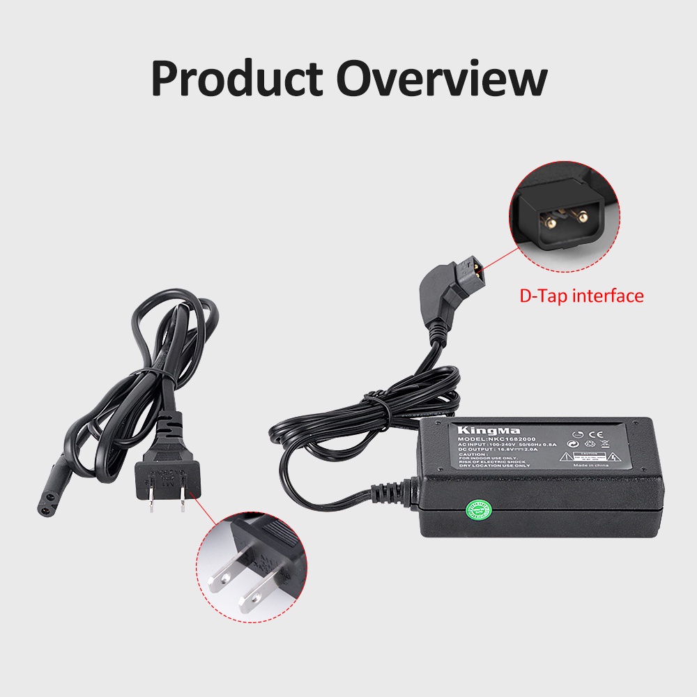 SẠC PIN D-TAP KingMa 2A D Cho pin V-Mount