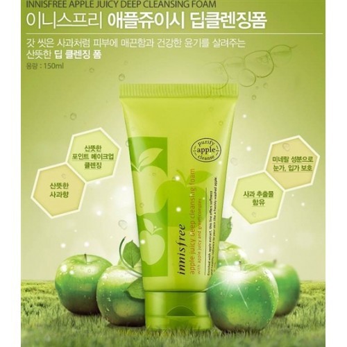 Sữa rửa mặt Innisfree Apple Juicy Deep Cleansing Foam 150 ml