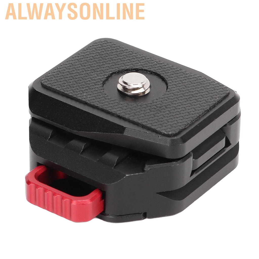Alwaysonline V Lock Quick Release Plate Universal Camera Mount Adapter With 1/4in