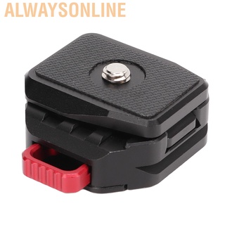 Alwaysonline V Lock Quick Release Plate Universal Camera Mount Adapter With 1/4in