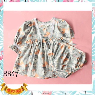 RẬP GIẤY RB67_BỘ ĐỒ BÉ GÁI (1-8T)