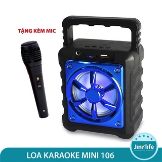 [HỎA TỐC 2H] LOA KARAOKE MINI 106, Chất lượng âm thanh cực đỉnh, hát ấm, âm thanh lớn, BẢO HÀNH 1 ĐỔI 1