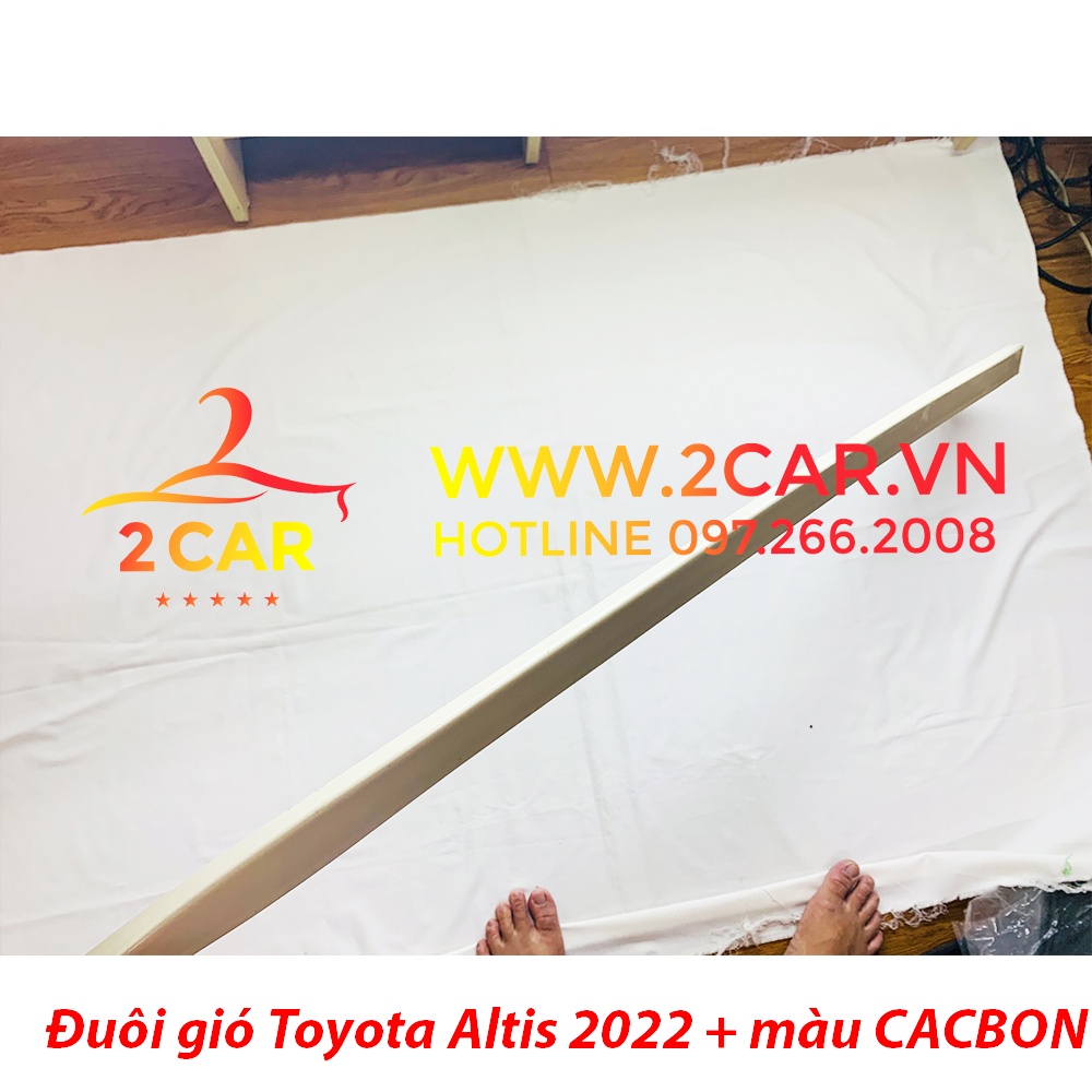 Đuôi gió liền cốp xe Toyota Altis 2022 2023 bản Mộc về tự sơn theo màu xe