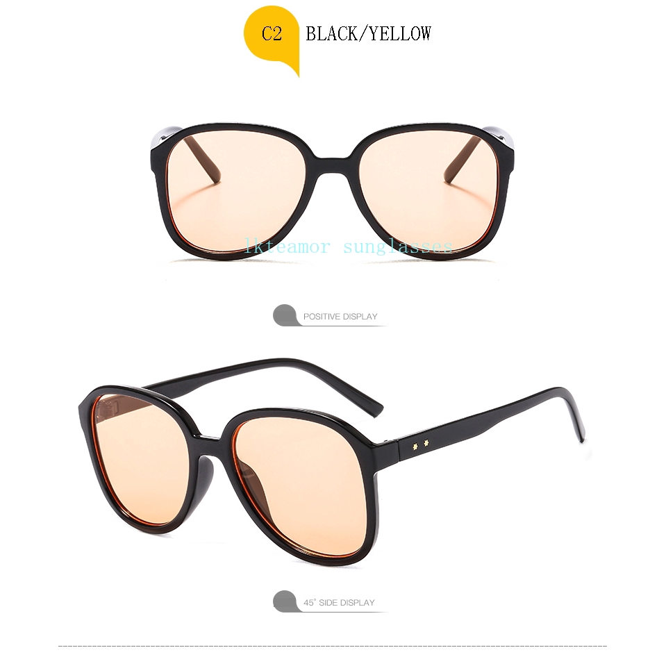 Kính mát gọng vuông trong suốt thời trang cổ điển cho nữ