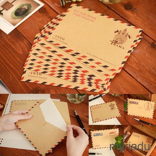 【MRU】Bộ 20 Bưu Thiếp Giấy kraft Kiểu Phong Bì Cổ Điển Đẹp