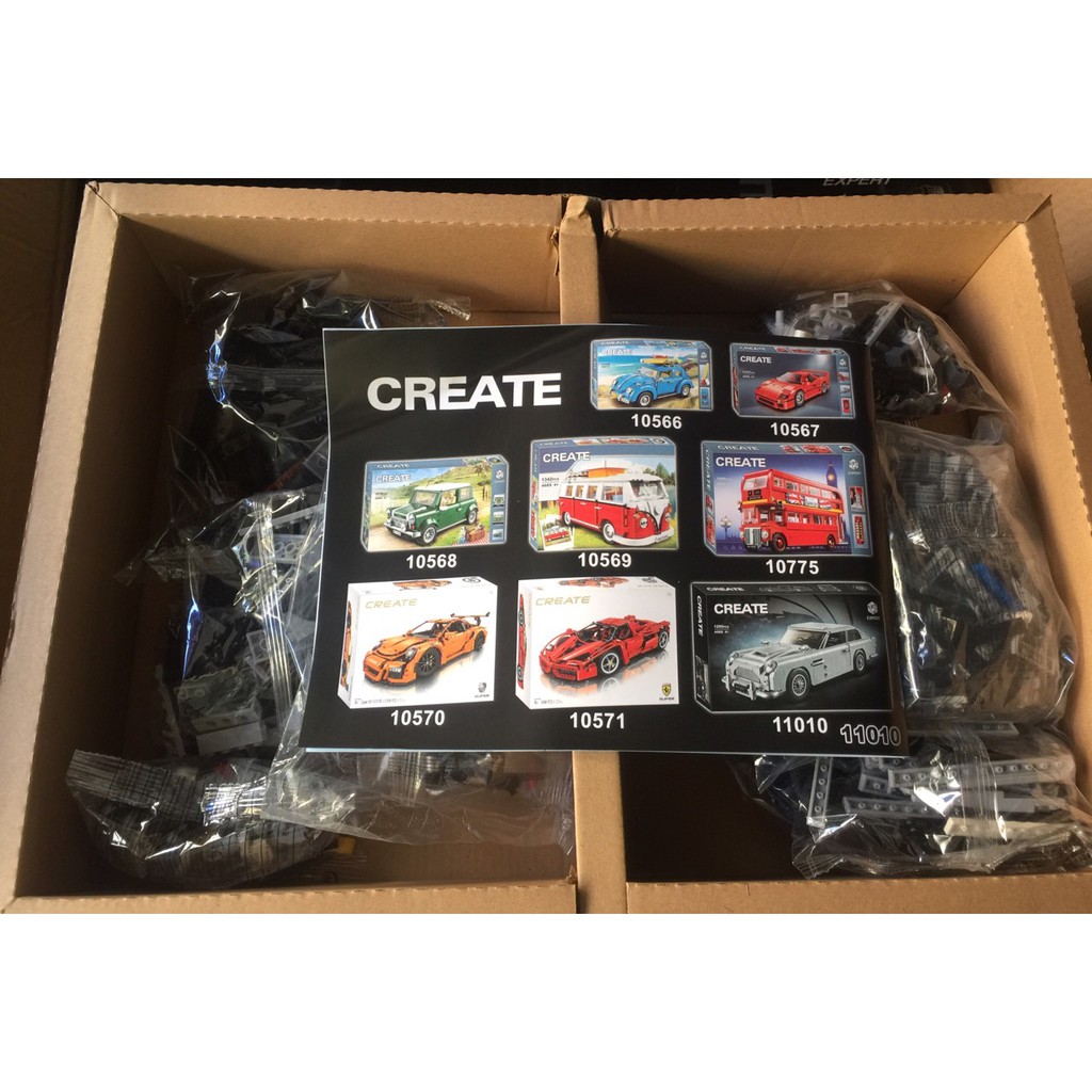 Đồ chơi lắp ráp CREATE Bela 11010 Siêu Xe Aston Martin Điệp Viên 007 X19047