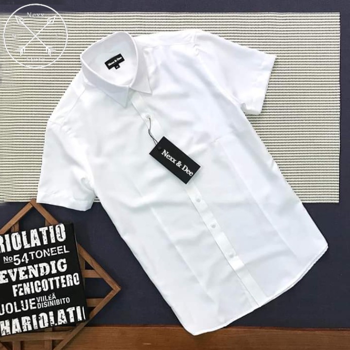 Áo sơ mi nam tay ngắn Nexx&Dee công sở trắng vải cotton lụa cao cấp ( nhiều màu) NS023 | BigBuy360 - bigbuy360.vn