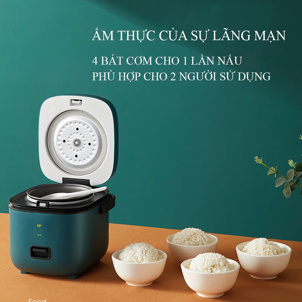 Nồi cơm điện mini đa năng nấu cháo, hầm xương, hấp, luộc, phù hợp sử dụng cho 1 đến 2 người ăn. Bảo hánh 12 tháng.