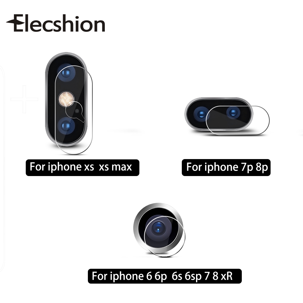 Kính cường lực bảo vệ màn hình và ống kính cho IPhone X 7 6 6S 8 Plus XR XS XSmax