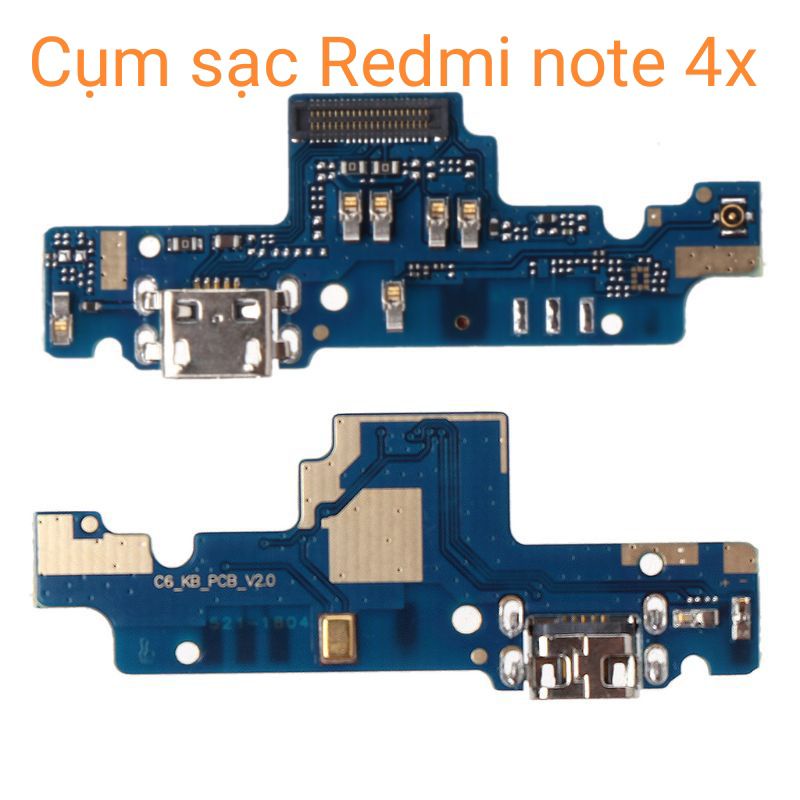 Cụm cổng sạc Redmi Note 4x
