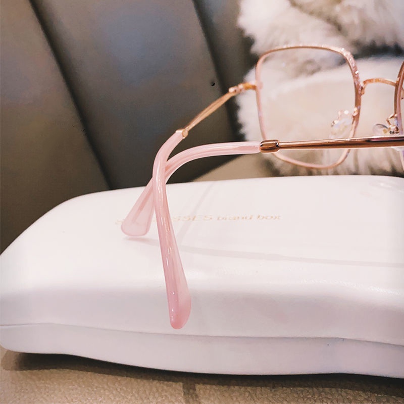 Kính Chống Tia UV Chống Ánh Sáng Xanh Gọng Vuông Thời Trang Cho Nam Và Nữ