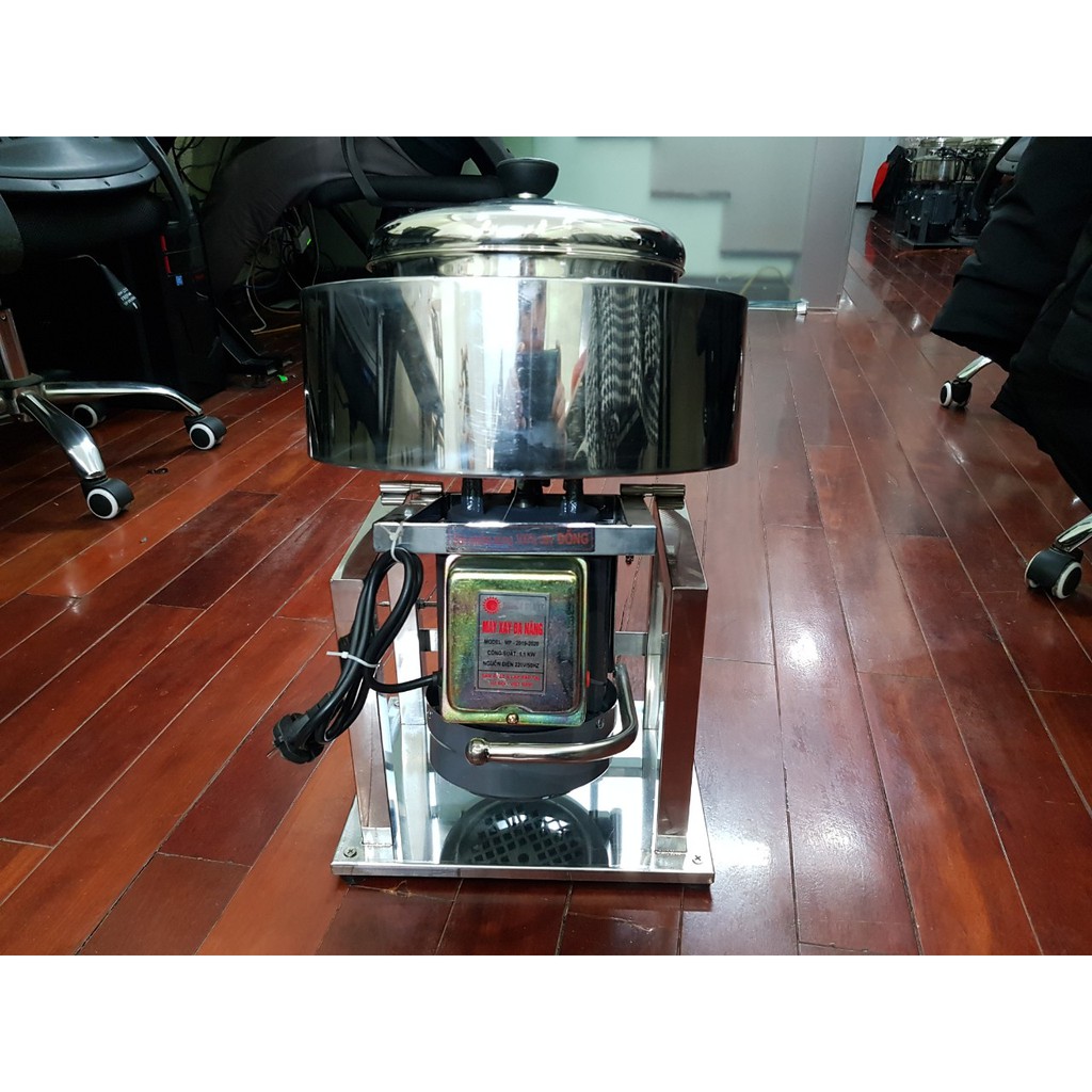 Máy xay thịt làm giò chả, pate, xúc xích có bao đá, công suất 1,1KW
