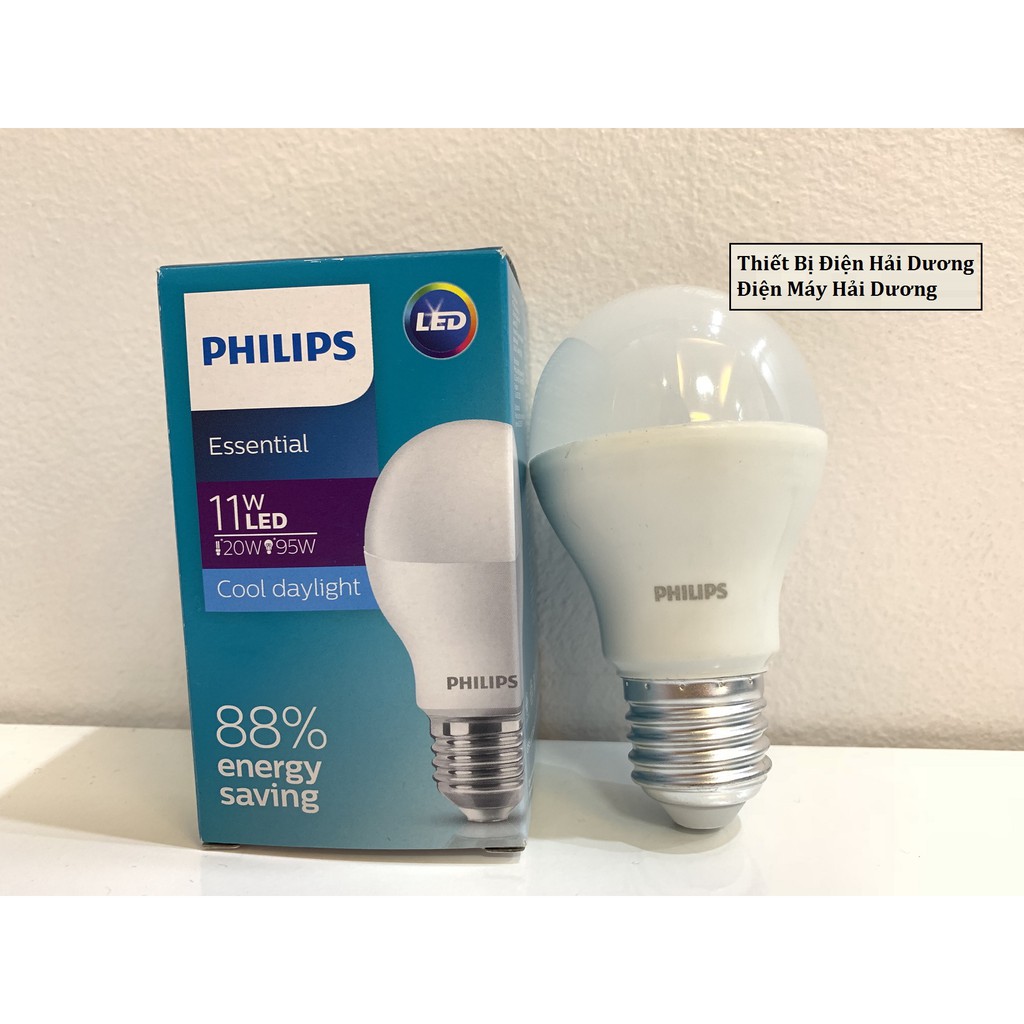 Bộ 3 Bóng Đèn Philips Led Ess Ledbulb 11w Đuôi E27 230v A60 Ánh Sáng (Trắng,Vàng) | BigBuy360 - bigbuy360.vn