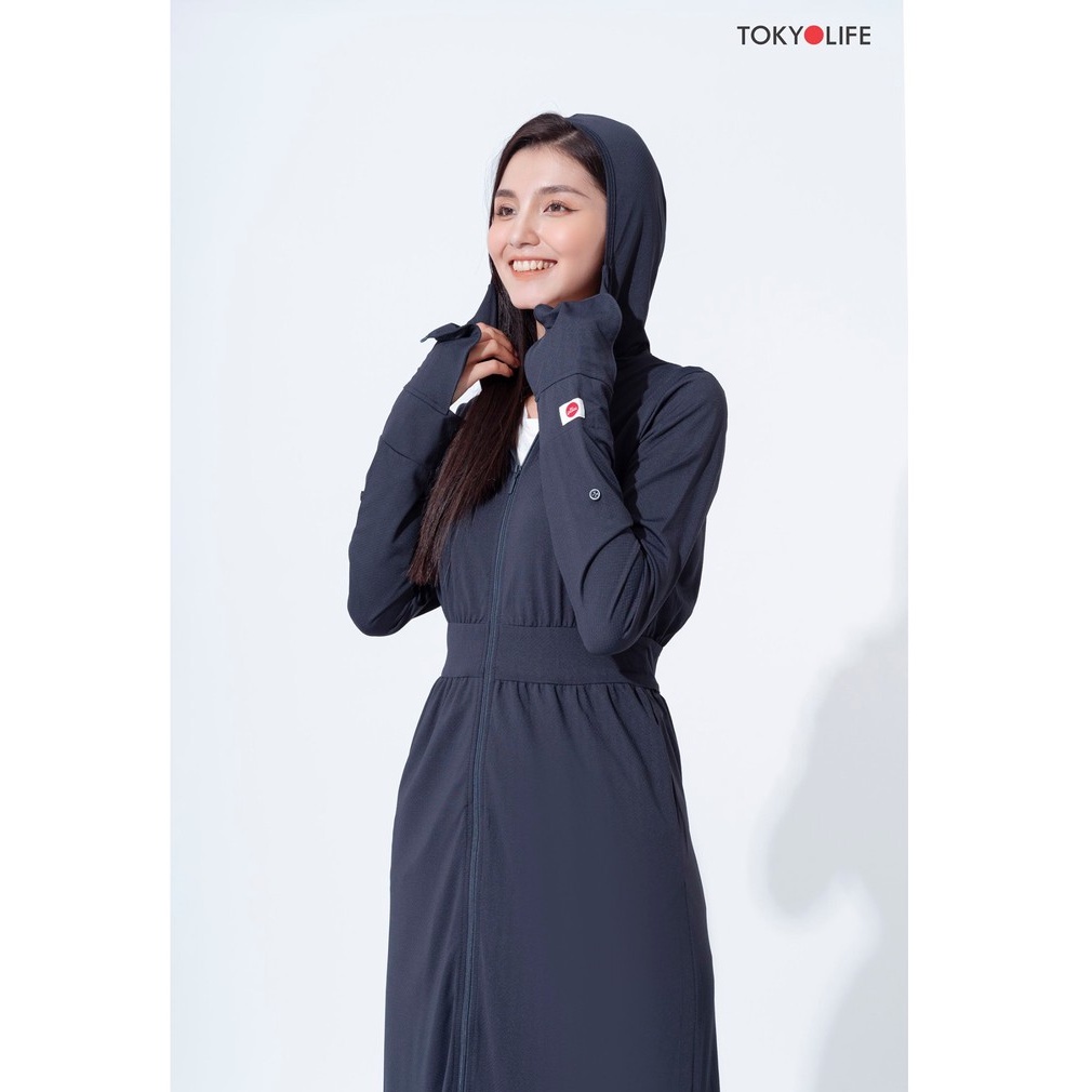 Áo khoác chống nắng dáng dài Nữ TOKYOLIFE dòng UV Air F9UVC016I