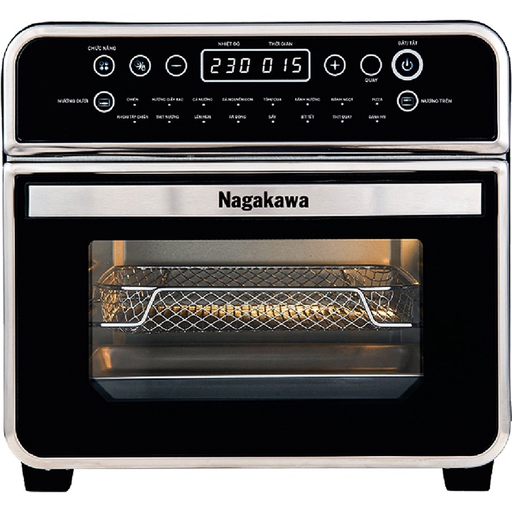 Nồi chiên không dầu Nagakawa NAG3308 (16L) - 16 chương trình - Công nghệ Rapid Air - Bảo hành 12 tháng
