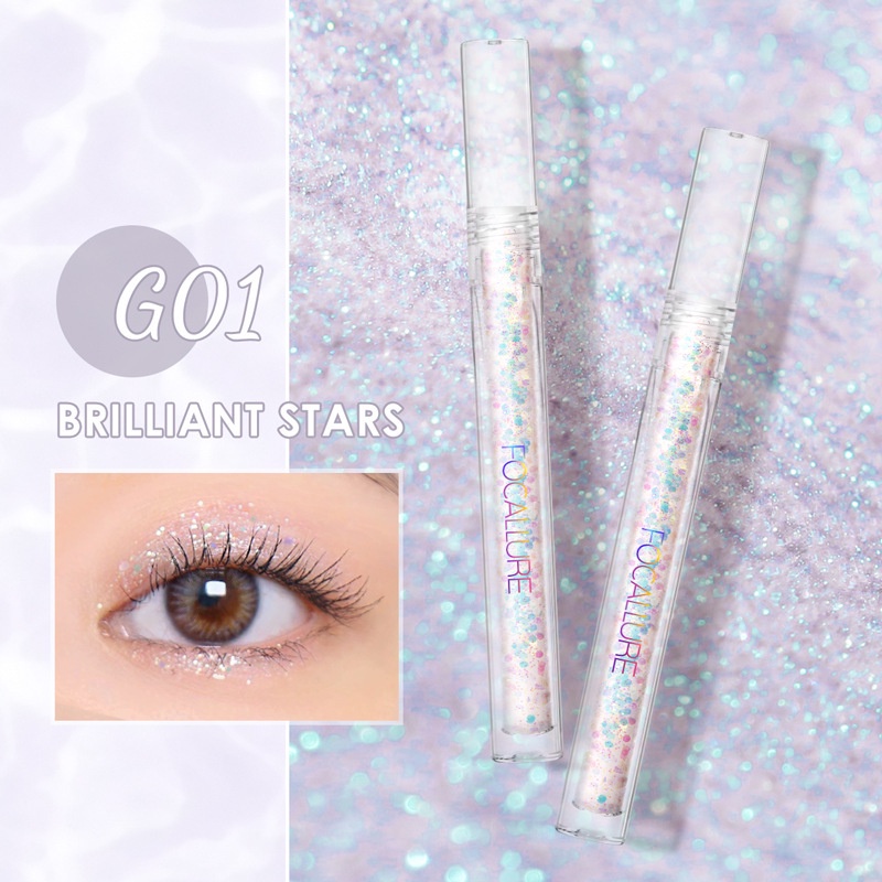 Nhũ Mắt Focallure Dạng Lỏng Chống Thấm Nước  Khô Nhanh Độ Bão Hòa Cao 1pc/1.5g