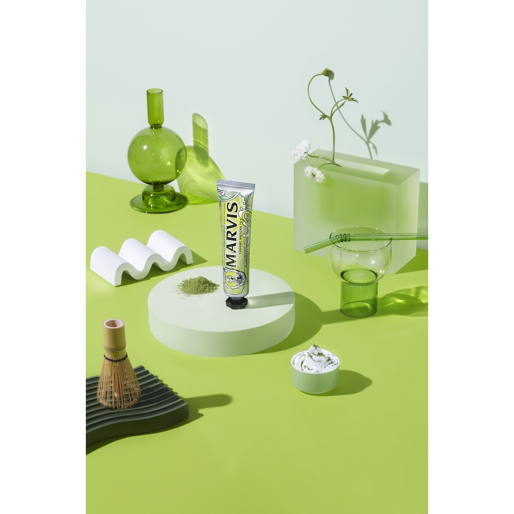 Kem Đánh Răng Ý Hương Trà Marvis Tea Collection 75ml - Mùi Vị 3 Loại Trà Độc Đáo, Hơi Thở Tươi Mát, Sạch Răng Khoẻ Nướu