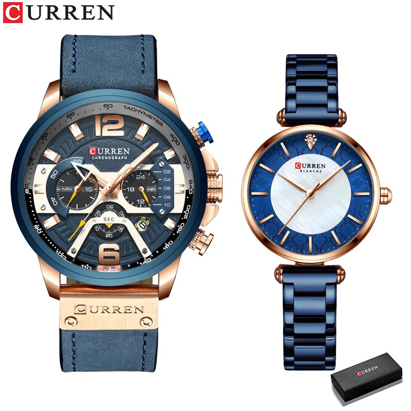 Đồng hồ CURREN 8329A vỏ thép không gỉ chống thấm nước thời trang dành cho nam nữ
