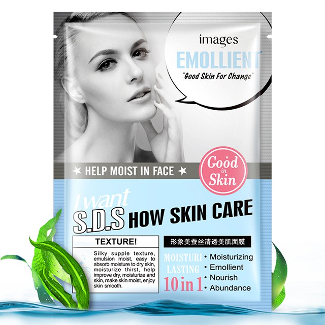 Mặt nạ Cô gái lành mụn dưỡng trắng da Emollient S.D.S Chính hãng Images | Thế Giới Skin Care