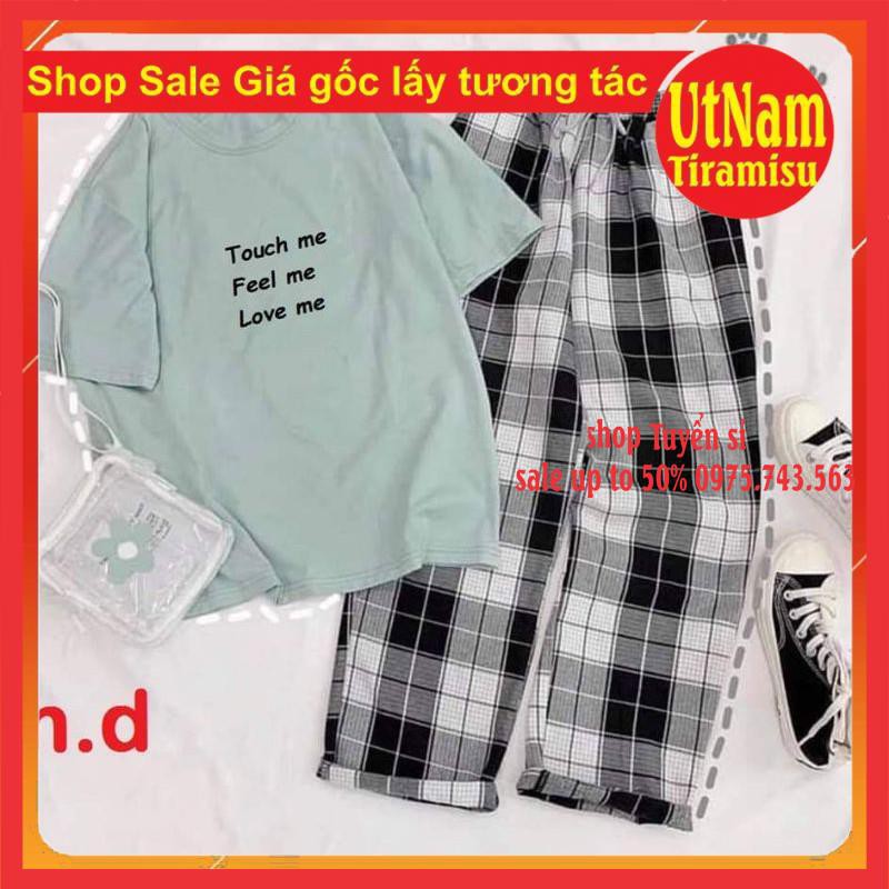 [ Mã FAMAYWA2 giảm 10K đơn 50K] bộ áo touch + quần kẻ | BigBuy360 - bigbuy360.vn