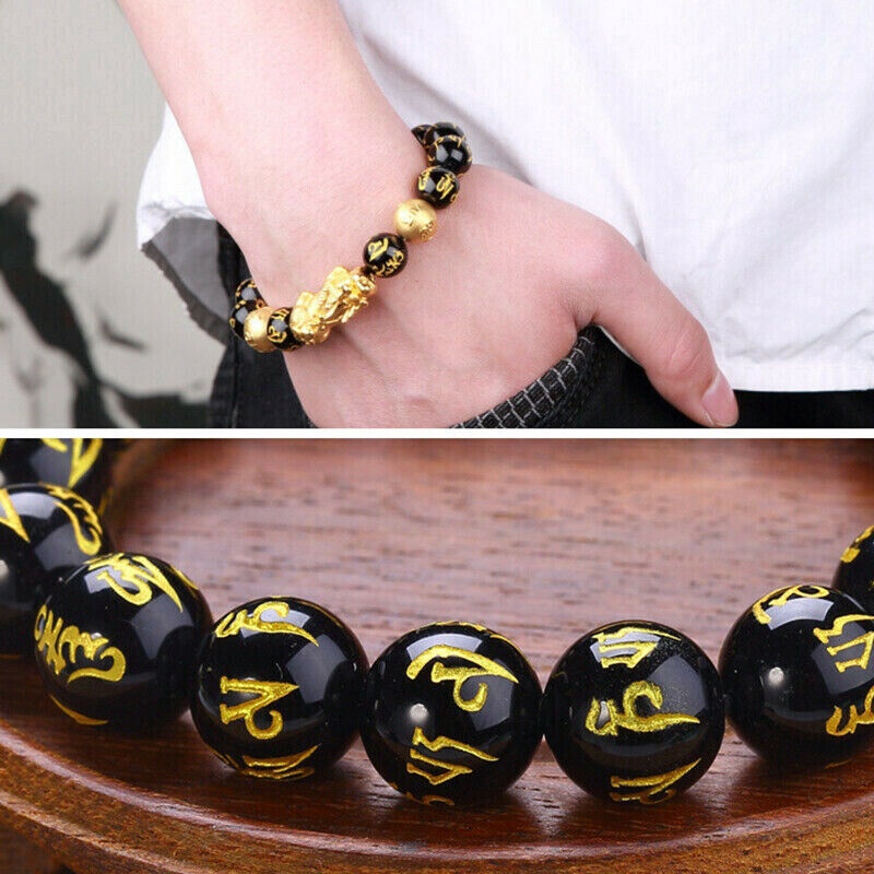 Vòng Tay Hạt Đá Obsidian 10 / 12mm