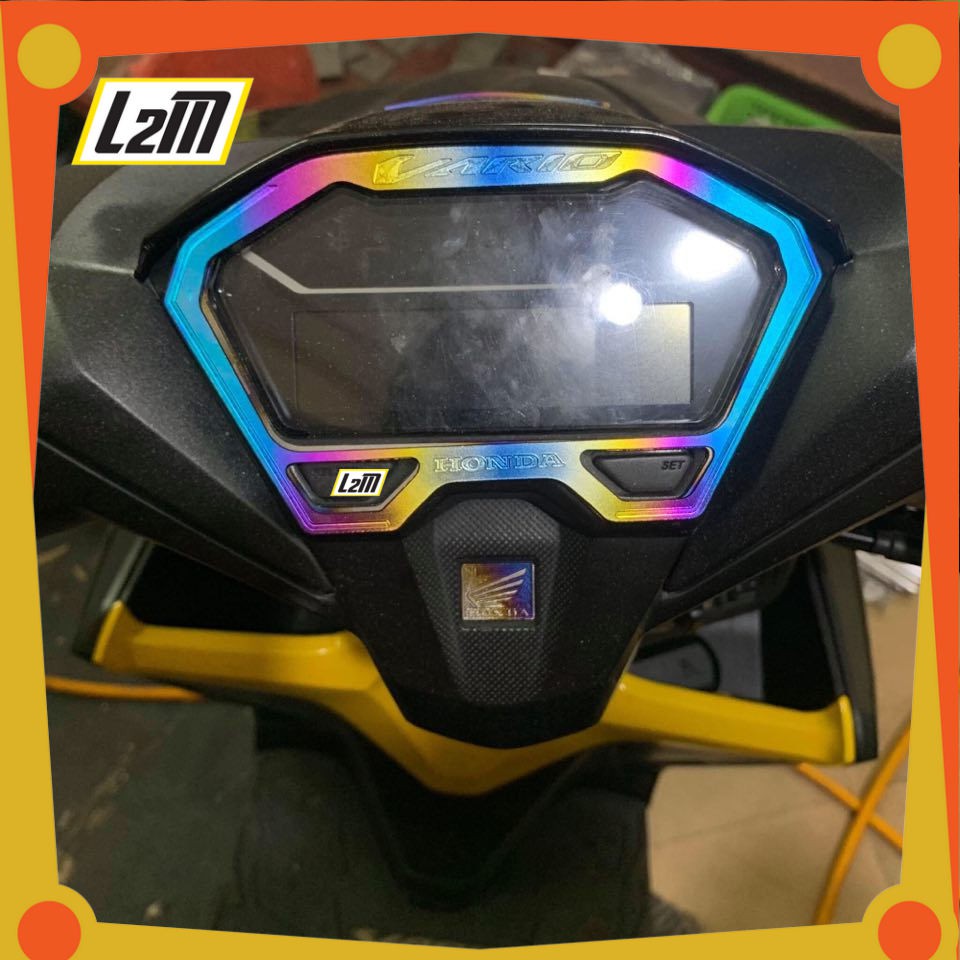 VIỀN ỐP ĐỒNG HỒ TITAN GR5 CHO XE VARIO 2018 ĐỒNG HỒ ĐIỆN TỬ