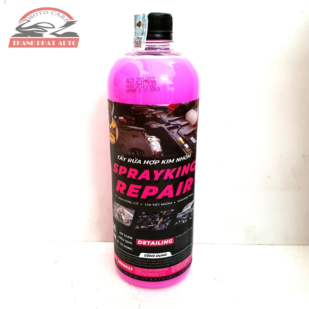 Dung dịch tẩy rửa HỢP KIM NHÔM Sprayking Repair tặng kèm vòi xịt 1L