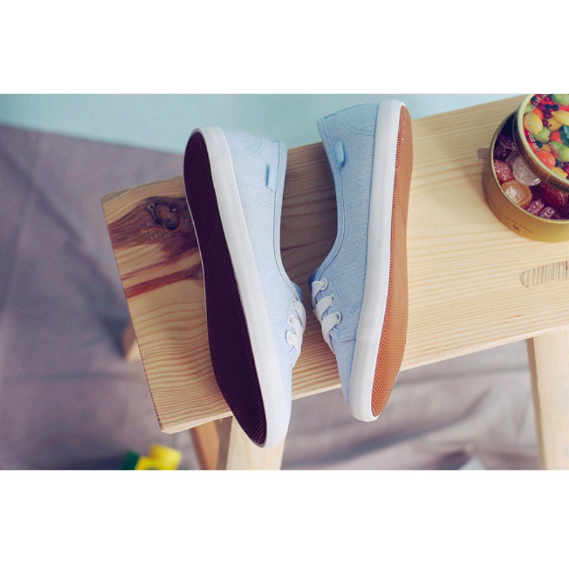 Giày slip on vải cotton giả dây siêu mềm siêu nhẹ thoáng mát | BigBuy360 - bigbuy360.vn