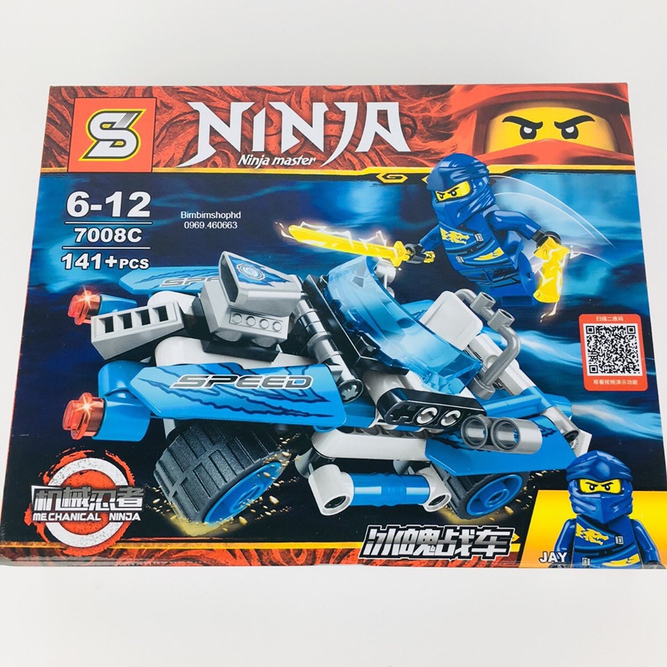 4 Bộ Lego Xếp Hình Siêu Xe Ninjago Cho bé. Lego Đồ chơi Thông Minh NO 090