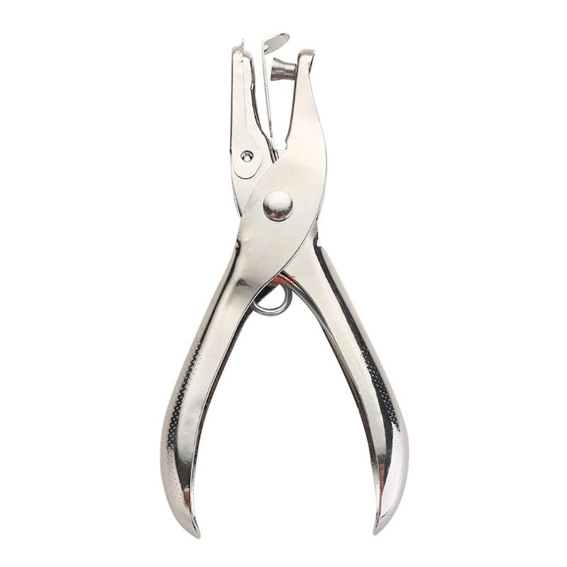 Dụng Cụ Bấm Lỗ Đơn Cầm Tay Bằng Kim Loại 8 Tờ Có Giấy Hoa Giấy