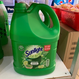 Nước rửa chén Sunlight Matcha Trà Nhật, bình 3,6Kg