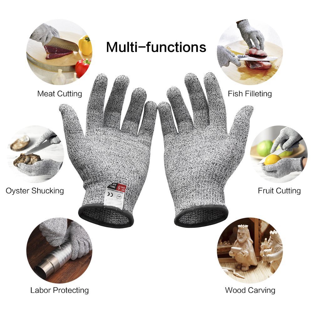 Gang tay chống cắt 5 cấp độ, Gang tay bảo hộ lao động siêu bền