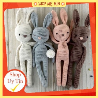 Thỏ len - gấu bông ghiền cho bé- handmade