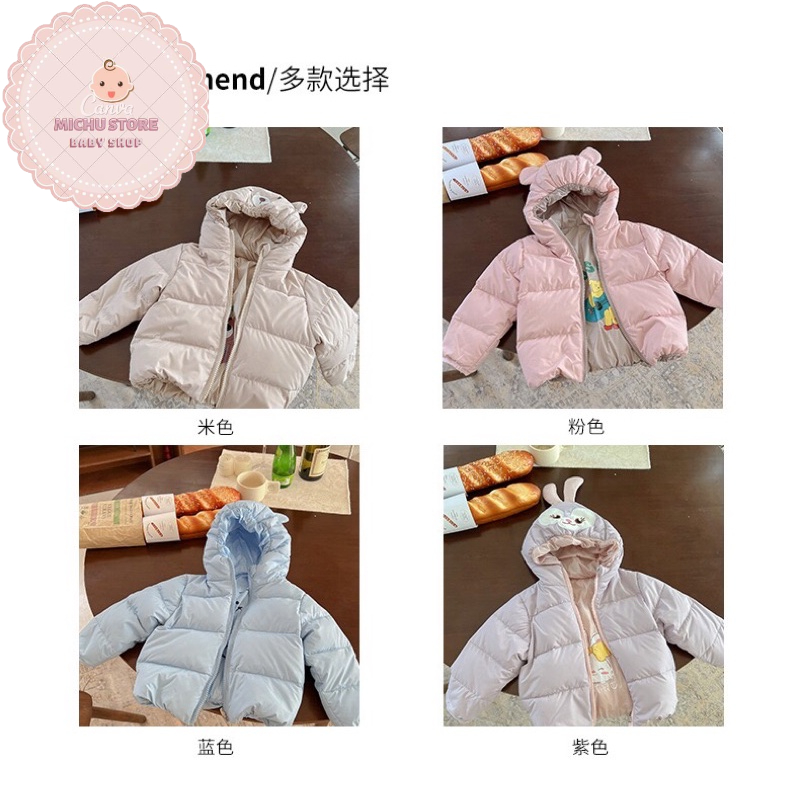 Áo phao cho bé gái,trai kiểu dáng xinh xắn, đáng yêu. Áo khoác phao cho bé gái, bé trai phong cách Hàn Quốc💞Michu store