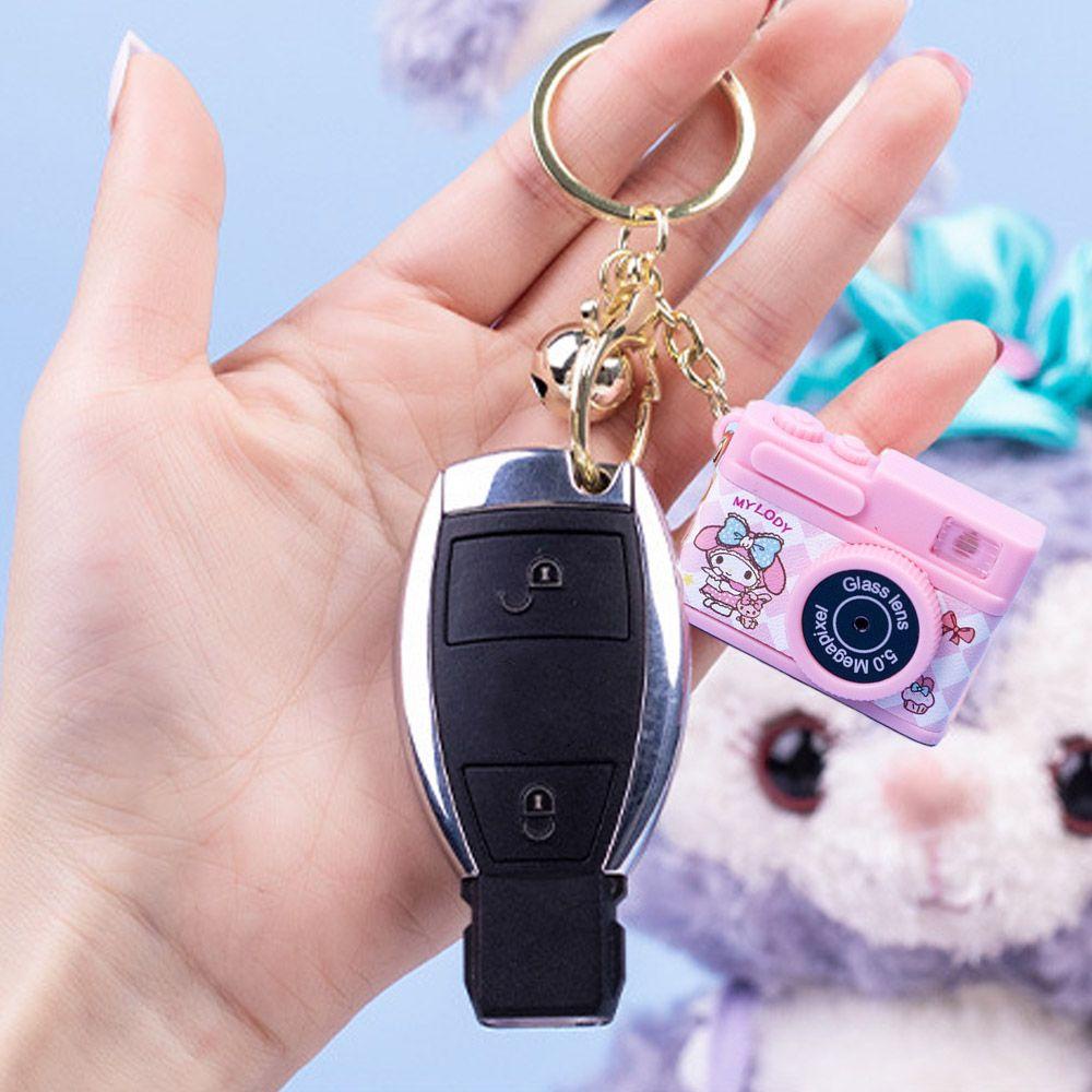 Móc Khóa Hợp Kim Hình Máy Ảnh Melody Phát Sáng Độc Đáo Charms