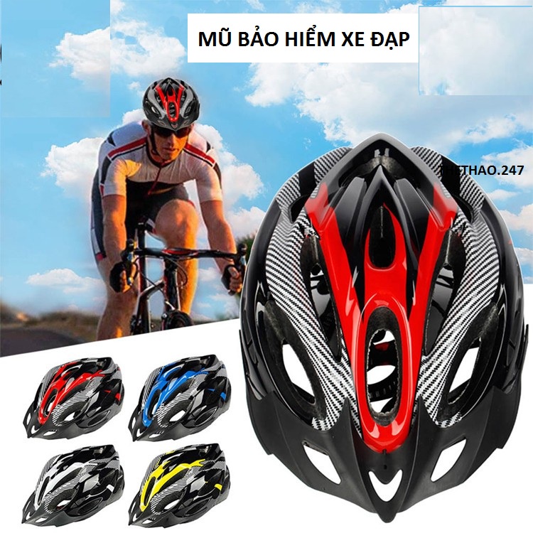 Mũ Bảo Hiểm Xe Đạp Thể Thao Siêu Nhẹ Đạp Xe Leo Núi Dành Cho Cả Nam Và Nữ BIKEBOY