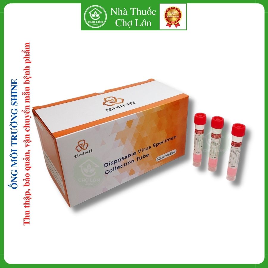 Ống môi trường Shine, thu thập, bảo quản, vận chuyển mẫu xét nghiệm, lấy mẫu gộp, pcr ống nghiệm, lấy mẫu gộp test nhanh