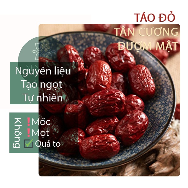 Táo đỏ Tân Cương Đượm Mật Quả To set 100gr-200gr Tạo ngọt sữa-Trà bí đao- Trà thảo mộc Yenlanhnatural