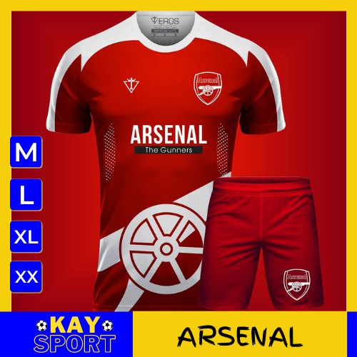 💥 Bộ quần áo bóng đá nam nữ CLB ARSENAL ĐỎ || 💦Thun lạnh 4 chiều sắc nét, mát mịn || UNISEX ai mặc cũng xinh💦