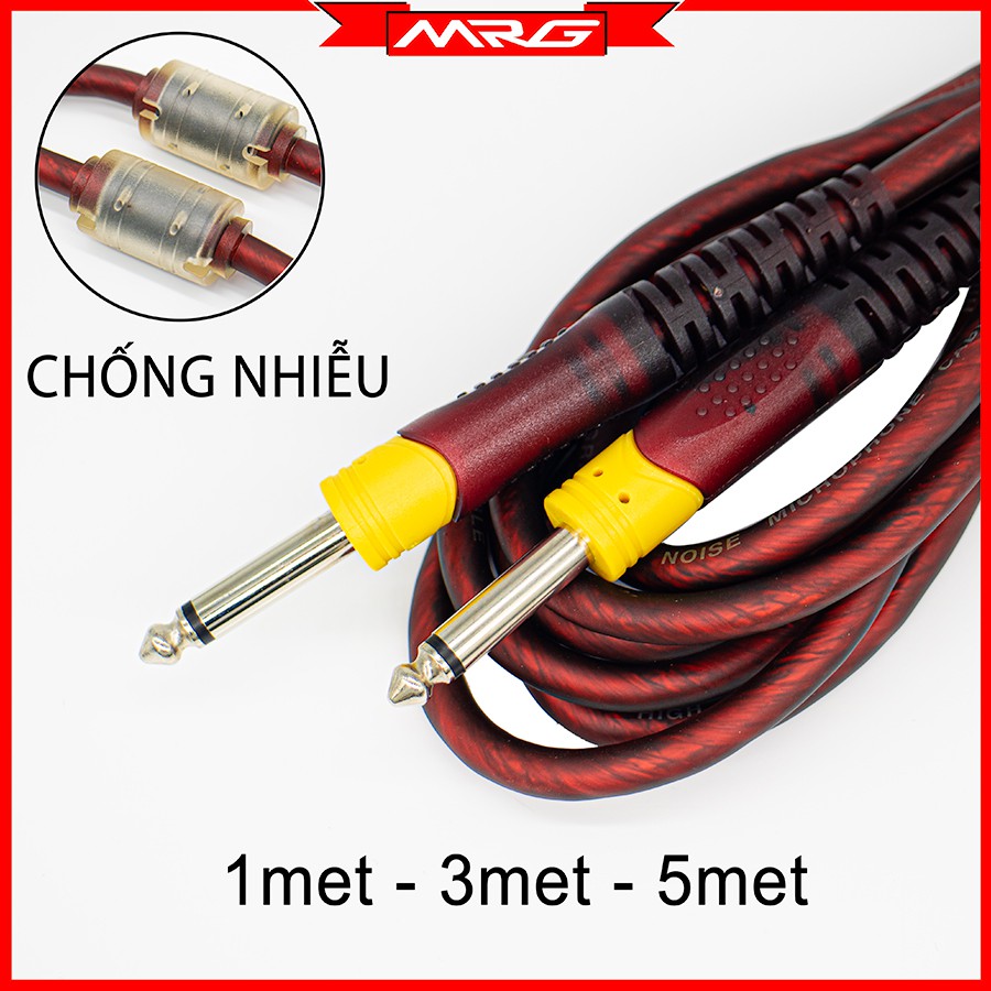 Dây Chống Nhiễu 2 Đầu Jack 6 ly 5met 3met 1met - MrG