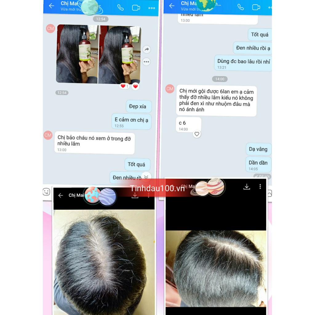 Dầu gội 90% hà thủ ô gội xả 2 trong 1