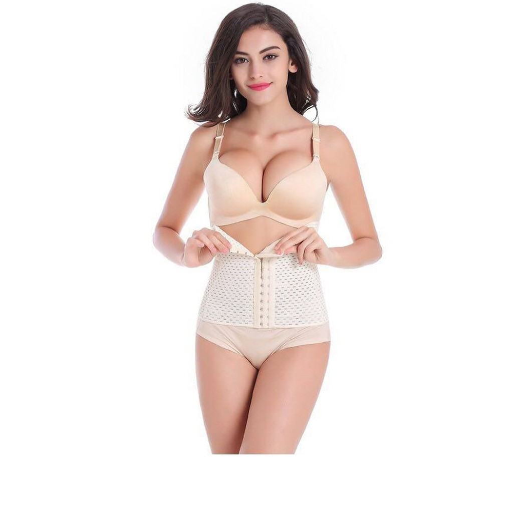 Đai Nịt Bụng 3 Móc Cài Có Thanh Nẹp 11 Cực Hot Ạ