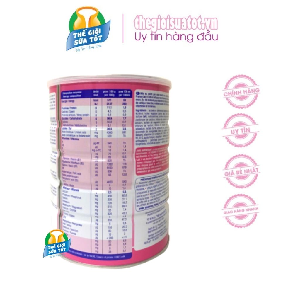 Sữa Bột France Lait 1 & 2 Pháp 900Gr - Hỗ Trợ Tiêu Hóa Khỏe Mạnh Hấp Thu Tốt Hơn thegioisuatot