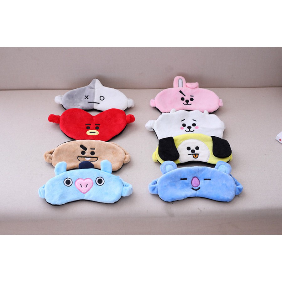 Mặt nạ che mắt khi ngủ in hình các nhân vật bt21 của bts