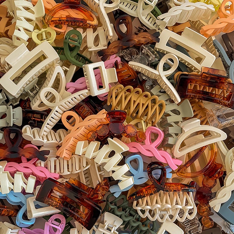 Kẹp gấp tóc phong cách hàn quốc ngẫu nhiên loại to TIMSTORE phụ kiện búi tóc tiểu thư