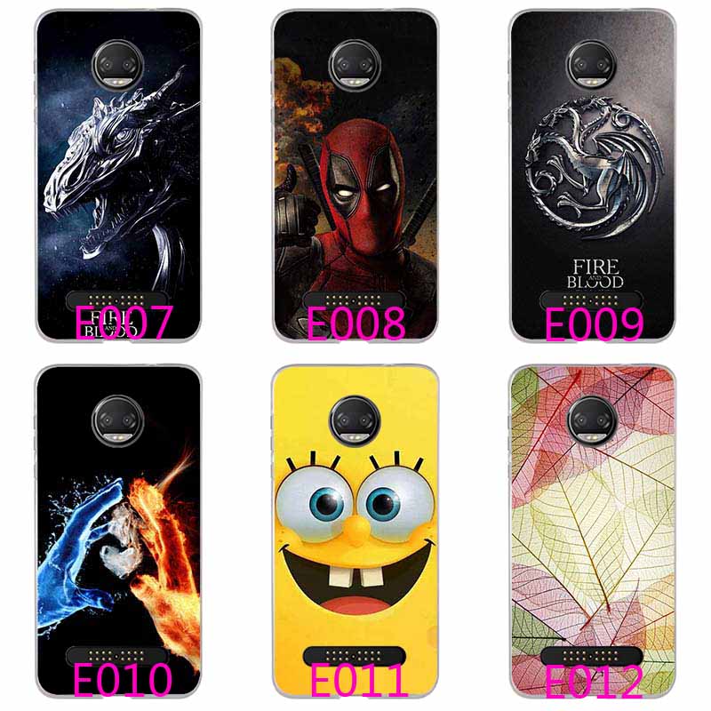 Ốp điện thoại silicon TPU mềm in hoạt hình nhiều màu dễ thương cho Motorola Moto Z2 Force | BigBuy360 - bigbuy360.vn